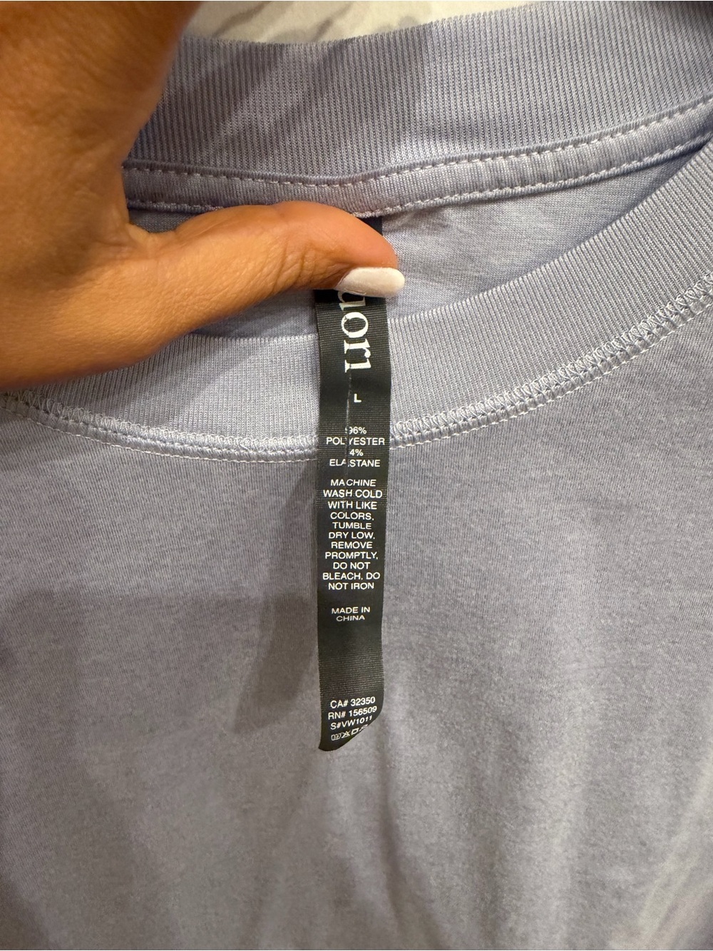 Vuori Energy Tee - size large - peri heather color - Picture 4 of 4